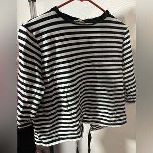 Buena Vista Medium Striped Long sleeve Open Back Tie-Up